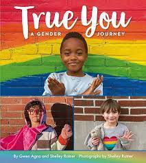 photo of the book cover true you rainbow with a little kid in front